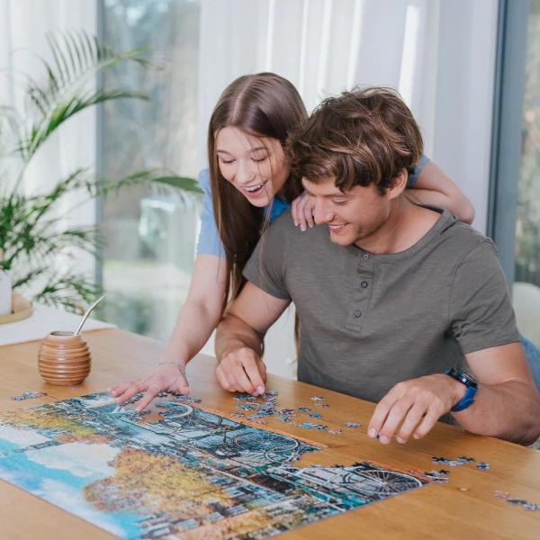 Trefl Prime puzzle 1000 UFT - Toulky: Podzim v Amsterdamu, Nizozemsko (obrázek 4)