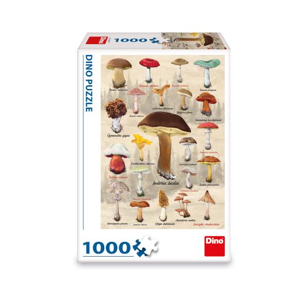 Puzzle Houby koláž 1000 dílků