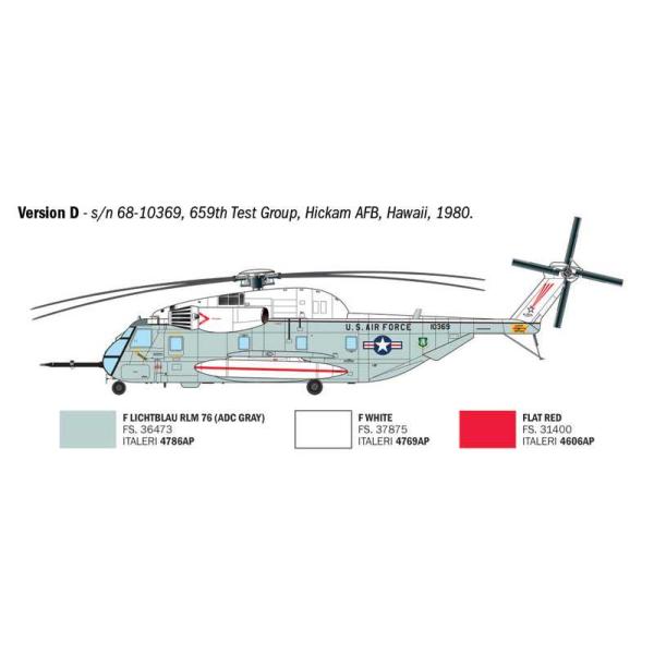 Model Kit vrtulník 91035 - HH-53C "Jolly Green Giant" (1:72) (obrázek 7)