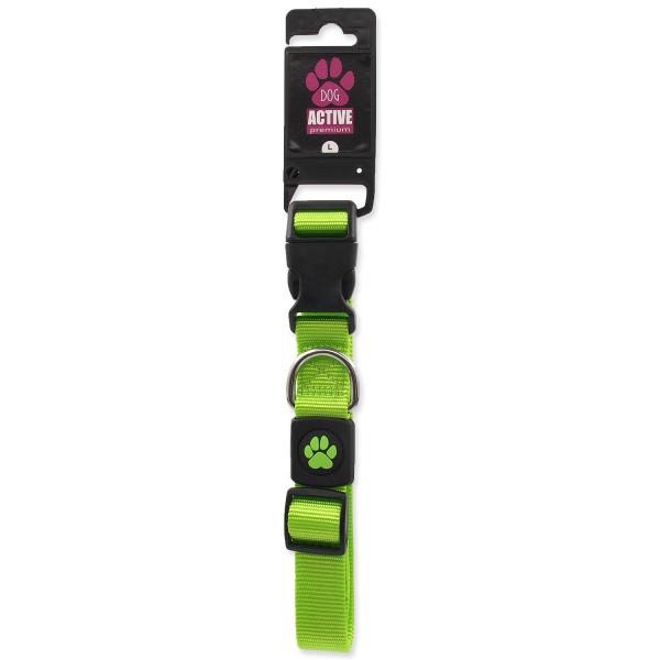 Obojek Active Dog Premium L limetka 2,5x45-68cm (obrázek 3)
