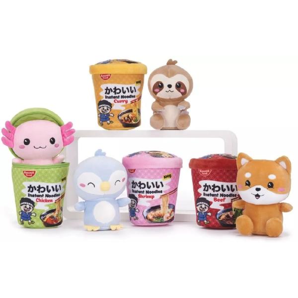 KAWAII NOODLE POTS Tučňák plyšová hračka 17cm (obrázek 3)