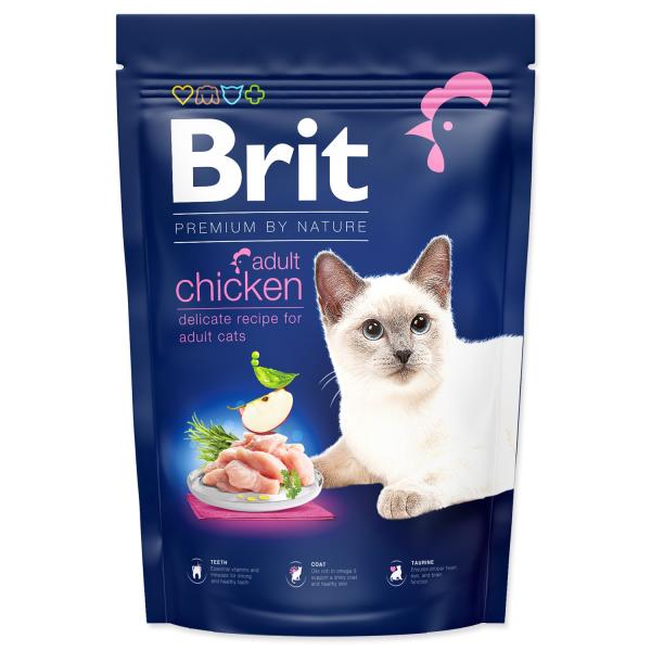 Krmivo Brit Premium by Nature Cat Adult Chicken 1,5kg