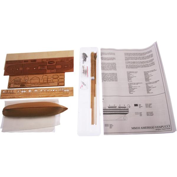 MINI MAMOLI Amerigo Vespucci 1:350 kit (obrázek 4)