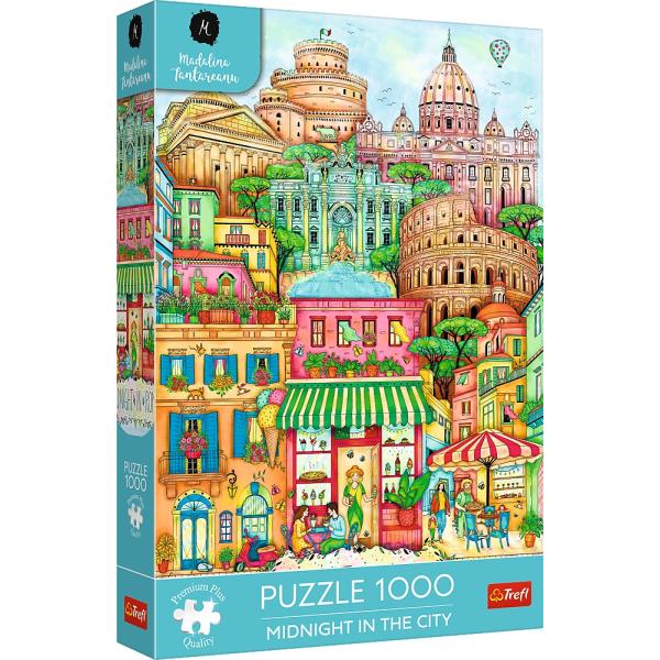 Trefl Puzzle 1000 Premium Plus - Půlnoc v Římě / Madalina Tantareanu