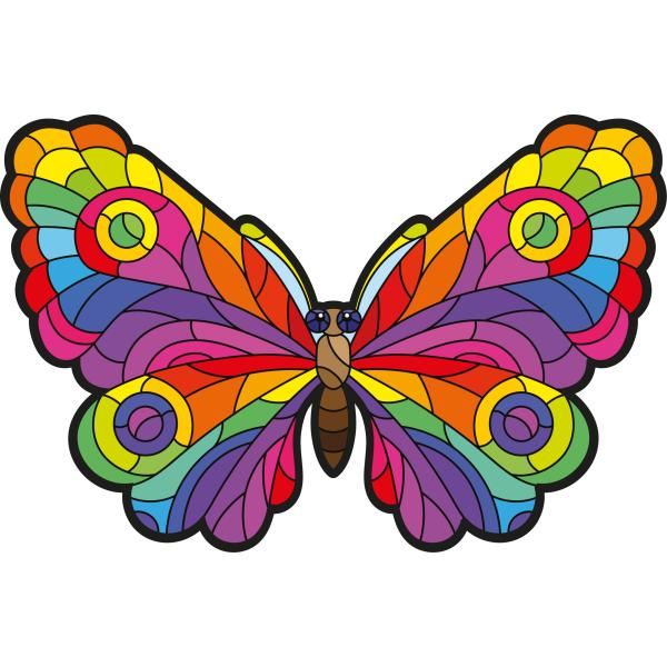 Dřevěné puzzle set Motýl