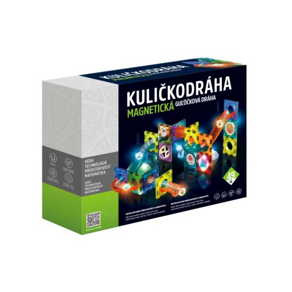 Guličková dráha magnetická so svetlom 49ks