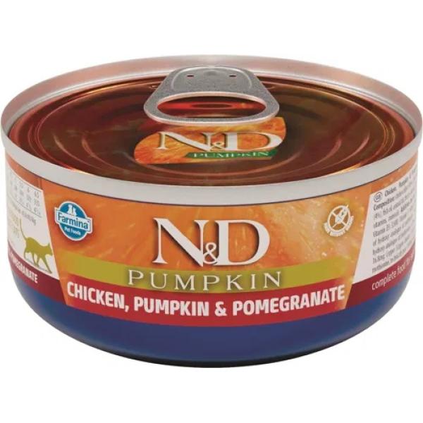 N&D CAT CHICKEN, PUMPKIN & POMEGRANATE 70 GR