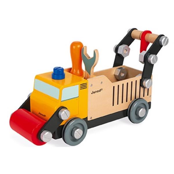 Janod Dřevěné auto a stavebnice Nákladní auto BricoKids (obrázek 3)
