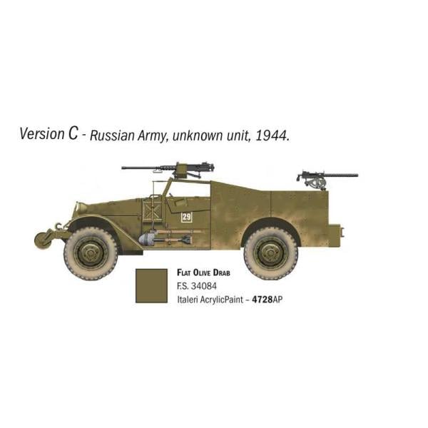 Model Kit military 7063 - M3A1 Scout Car (1:72) (obrázek 6)