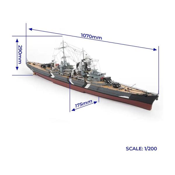 OCCRE Prinz Eugen bitevní loď 1:200 kit