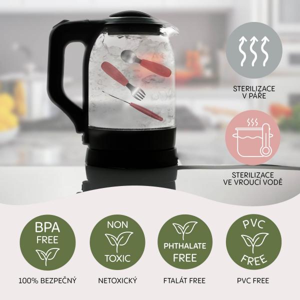 Silikonový dětský příbor, Mustard Yellow (obrázek 6)