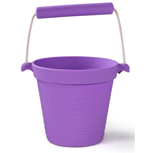 Bigjigs Toys Plážové vedierko fialové