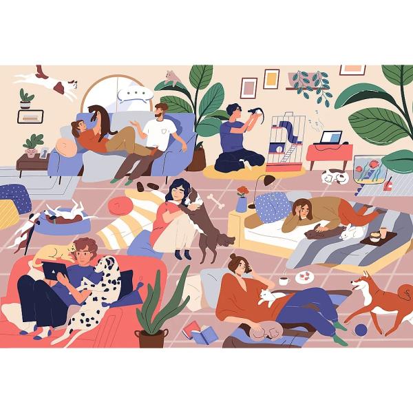 Trefl Puzzle 1500 UFT – Everyday Joy: Pohodový život