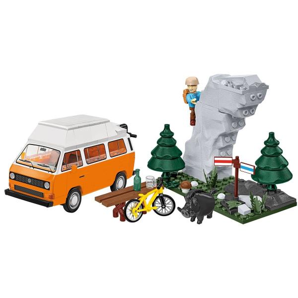 Cobi 24638 Volkswagen T3 Camper Van, 1:35, 232 k, 2 f