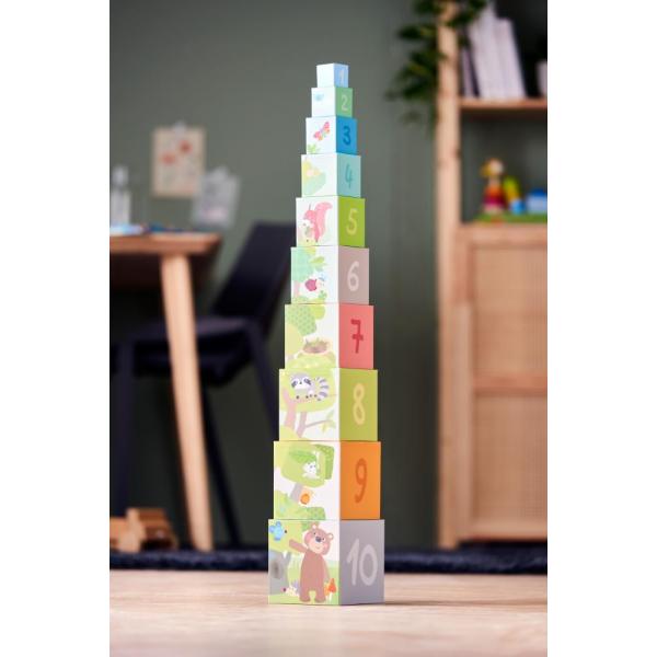 Haba Skládací pyramida Lesní zvířata