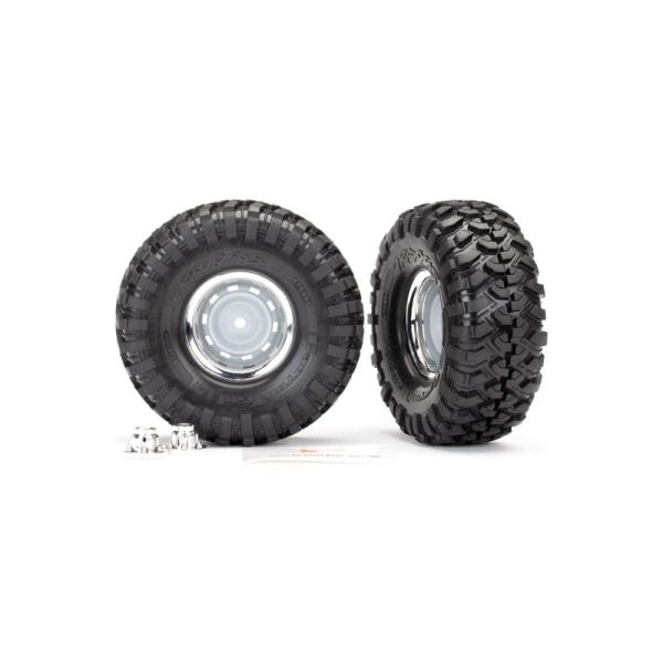 Traxxas kolo 1.9", disk chromovaný, pneu Canyon Trail (2) (pro #8255A)