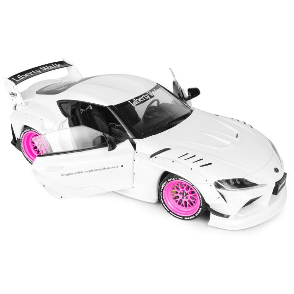 1:18 TOYOTA GR SUPRA LIBERTY WALK BODY KIT WHITE - SOLIDO