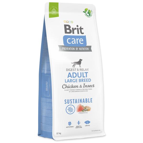 Krmivo Brit Care Dog Sustainable Adult Large Breed Chicken & Insoct 12kg