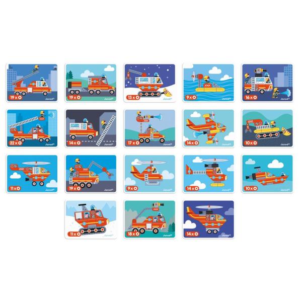 Janod Magnetibook Hasiči Magnetická kniha pro děti