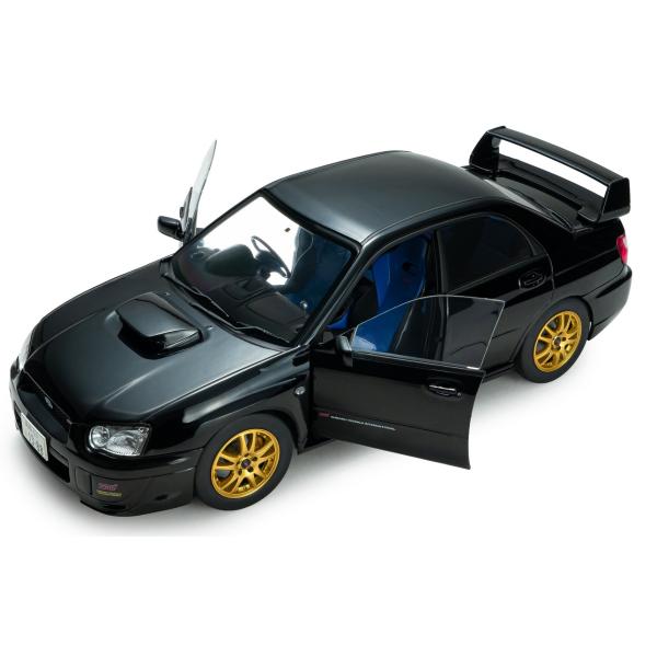 1:18 SUBARU IMPREZA WRX STI JAVA BLACK PEARL 2004