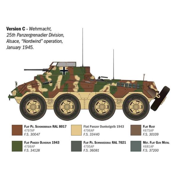 Model Kit military 6757 - Sd.Kfz. 234/1 (1:35) (obrázek 6)