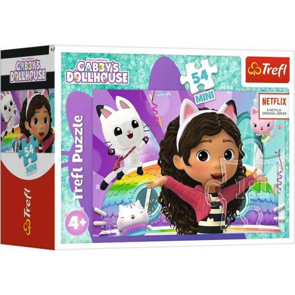 Trefl Puzzle 54 Mini – S Gabby je vždy zábava / Universal Gabby’s Dollhouse