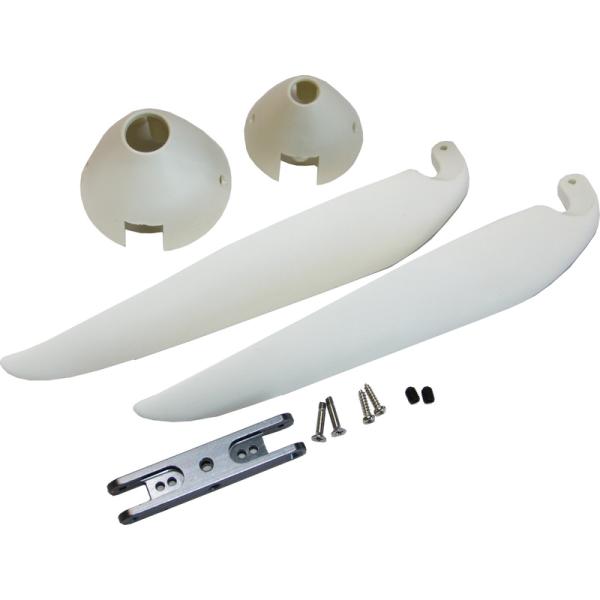 Elica pieghevole 12x8" con cono e trave in alluminio