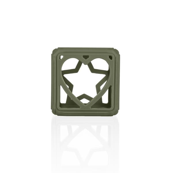 Silikonové kousátko Square, Forest Green (obrázek 9)