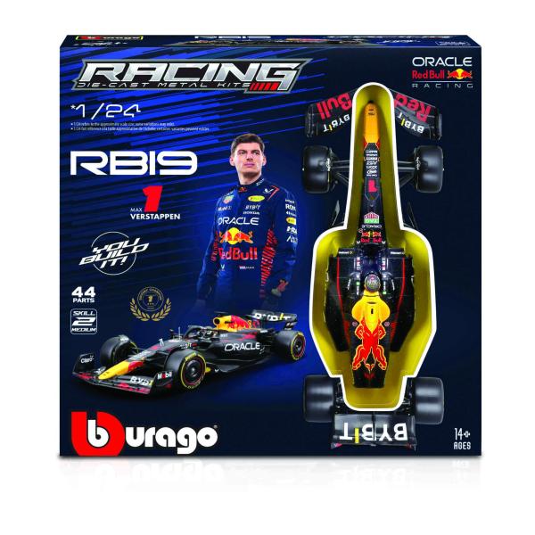 Bburago 1:24 RACE Formula F1 MODEL-KIT- Red Bull RB19(2023) #11 Sergio Pérez s podstavcem