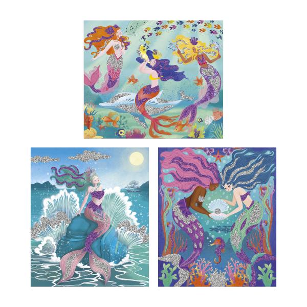 Janod Atelier Kreativní sada Mini Mořské panny Třpytivé písky