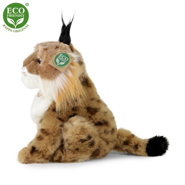 Plyšový rys sedící 25 cm ECO-FRIENDLY (obrázek 3)