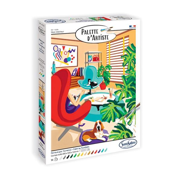 SENTOSPHERE PALETTE D'ARTISTE Malování podle čísel Interiér (obrázek 3)