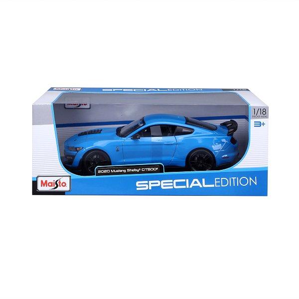 Maisto - 2020 Mustang Shelby GT500, modrý, 1:18 (obrázek 4)