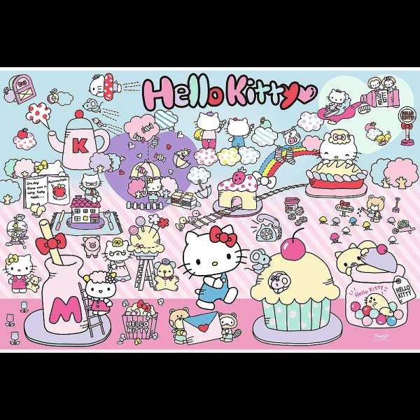 Trefl Puzzle 300 Prozkoumejte svět Hello Kitty