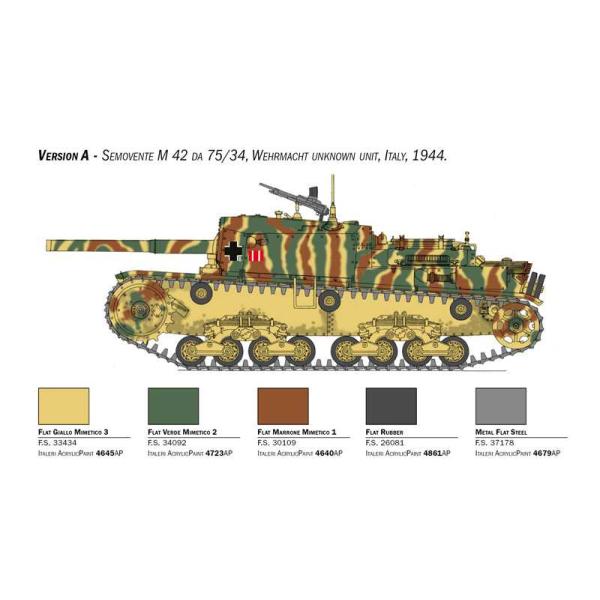 Model Kit military 6759 - Semovente M42 da 75/34 Upgrade Edition (1:35) (obrázek 4)