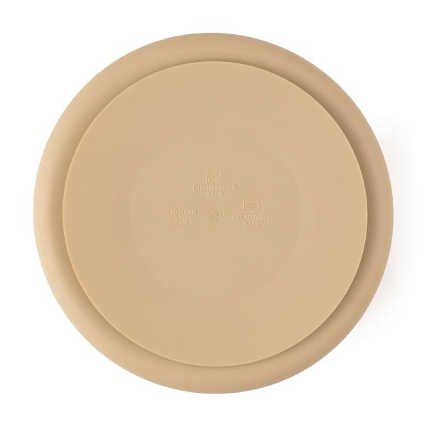 PETITE&MARS Talířek silikonový dělící kulatý Take&Match Desert Sand 6m+ (obrázek 3)