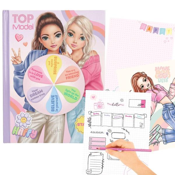 Top Model Kreativní omalovánka s rozsvítitelným kolem štěstí