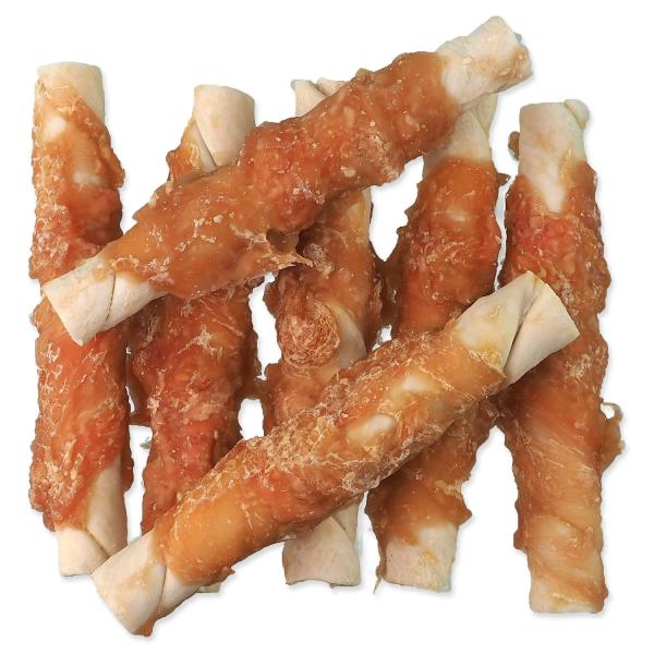 Pochoutka Rasco Premium buvolí kůže obalená kuřecím masem, tyčinky L 500g