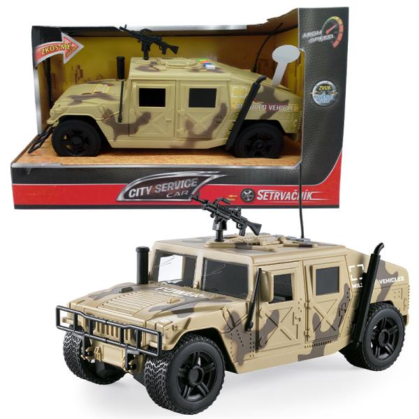 CITY SERVICE CAR – Vojenské obrněné vozidlo světlé maskování 1:16