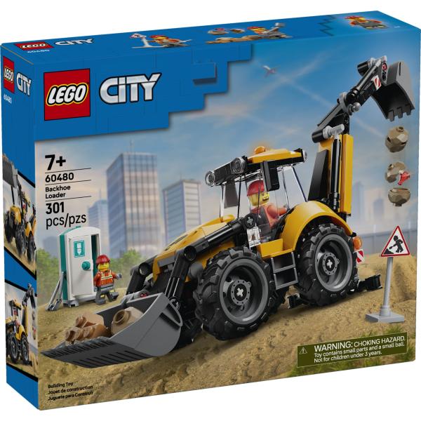 LEGO® City 60480 Žlutý nakladač s rýpadlem (obrázek 3)