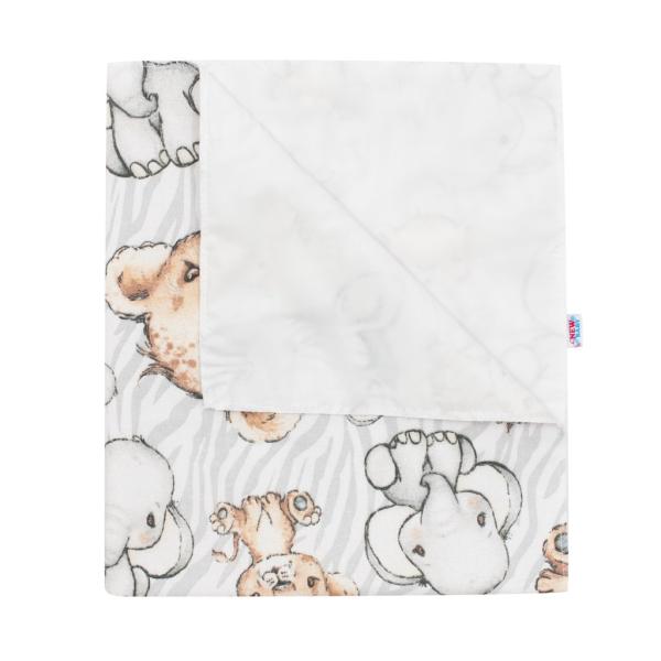 Voděodolná flanelová podložka New Baby zoo