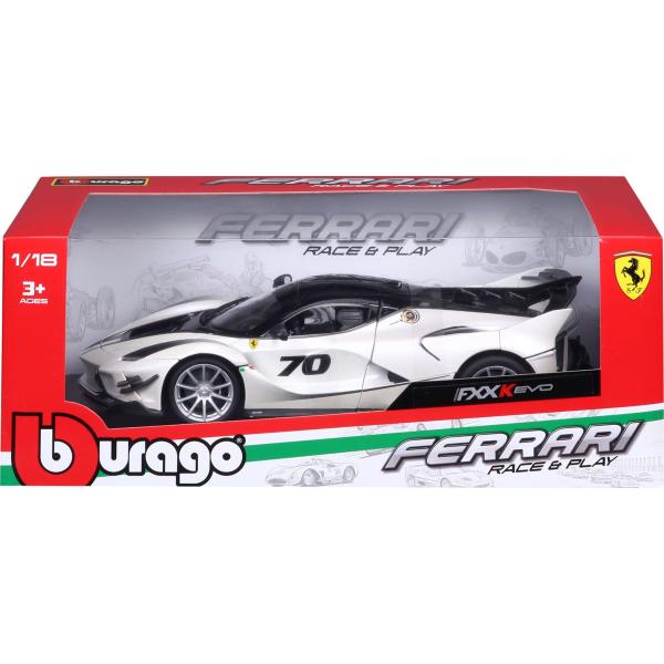Bburago 1:18 Ferrari TOP FXX-K EVO Nr.70 (white/black)