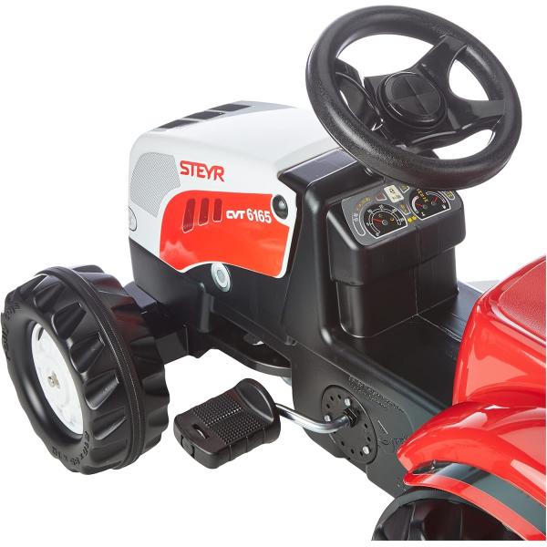 Rollytoys Šlapací traktor Rolly Kid Steyer s vlečkou-červený (obrázek 5)
