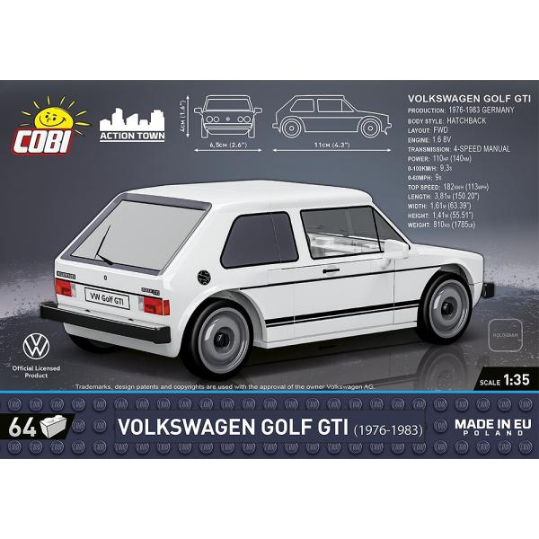 Cobi Volkswagen Golf GTI 1976, 1:35, 64 k (obrázek 5)