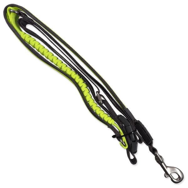Vodítko Dog Fantasy USB LED nylonové běžecké zelené 2,5x180-250cm (obrázek 3)