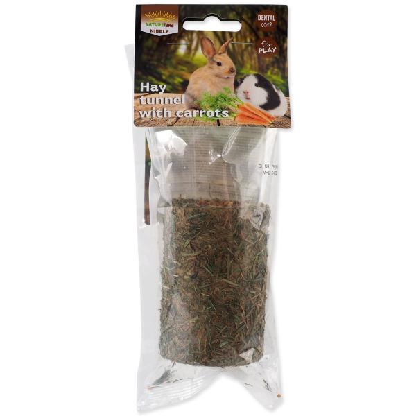 Pochoutka Tunel Nature Land Nibble ze sena plněná mrkví 125g