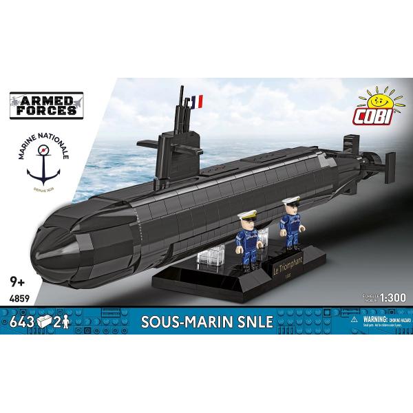 Cobi 4859 Ozbrojené síly Ponorka SNLE 4v1, 1:300, 643 k, 2 f