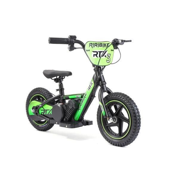 Dětské elektrické odrážedlo RIRIBIKE RTX3 24V (12”), zelené, Lithiová baterie, 100W motor (obrázek 6)