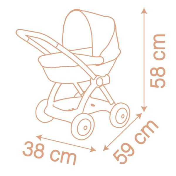 Smoby Baby Nurse Kočárek hluboký pro panenky (obrázek 4)