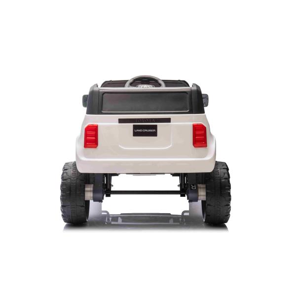 Elektrické autíčko Toyota Landcruiser 12V, bílé, široké jednomístné sedadlo, 2,4 GHz dia (obrázek 5)